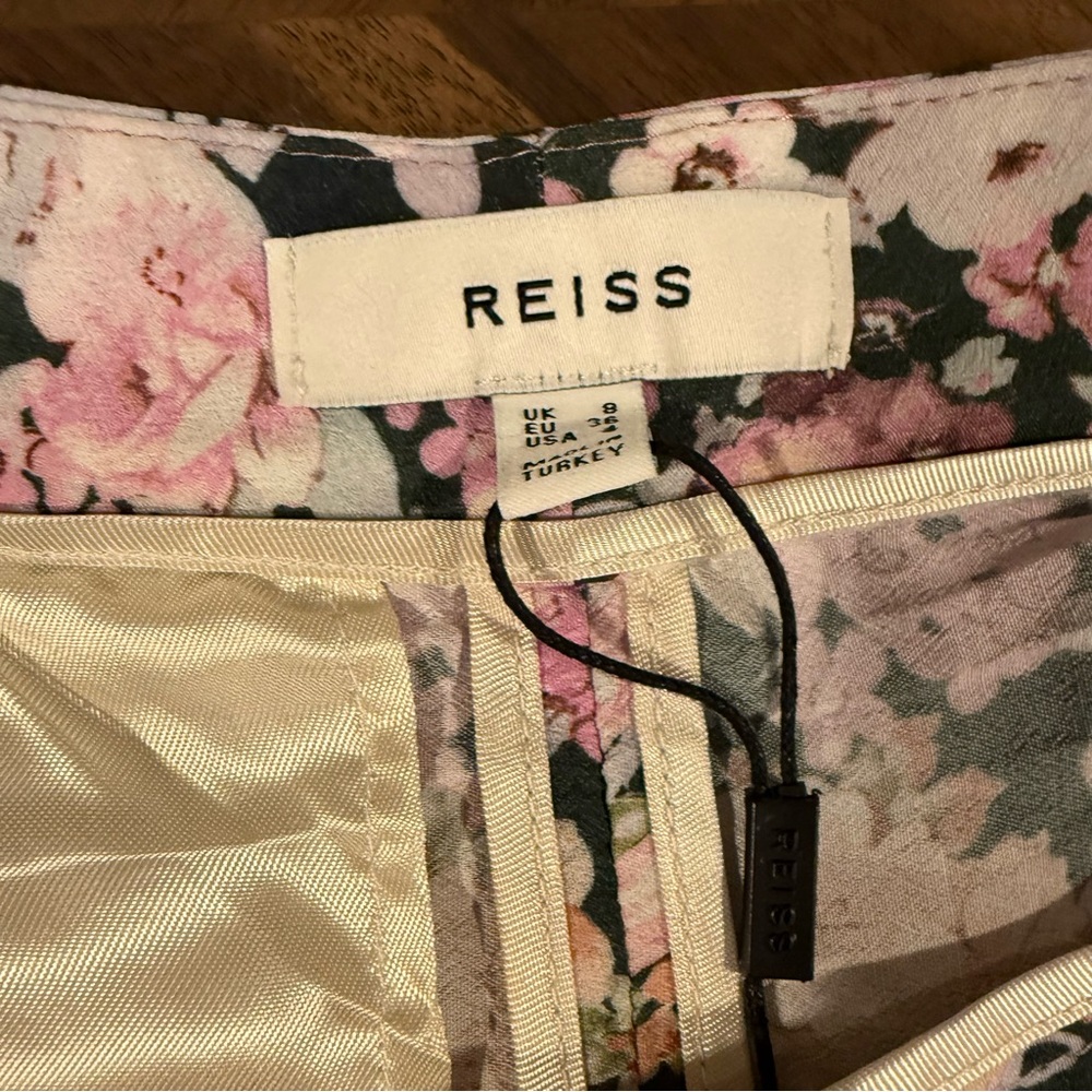 Reiss, NWOT Serena Floral Wide Leg Pants, Size 4 - Picture 8 of 16